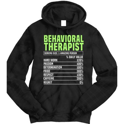 Behavioral Therapist Facts Analyst Behavior Tech Tie Dye Hoodie