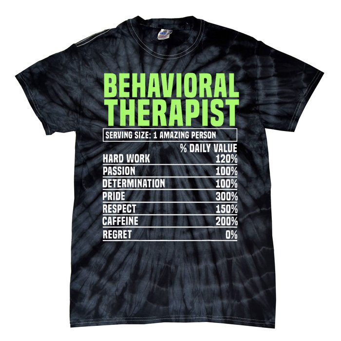 Behavioral Therapist Facts Analyst Behavior Tech Tie-Dye T-Shirt