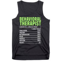 Behavioral Therapist Facts Analyst Behavior Tech Tank Top