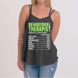 Behavioral Therapist Facts Analyst Behavior Tech Women's Strappy Tank