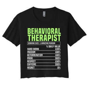 Behavioral Therapist Facts Analyst Behavior Tech Women's Crop Top Tee