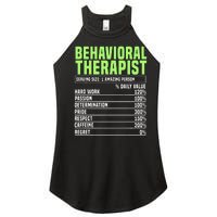 Behavioral Therapist Facts Analyst Behavior Tech Women's Perfect Tri Rocker Tank