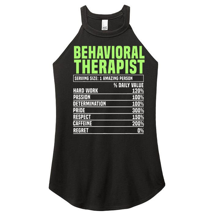 Behavioral Therapist Facts Analyst Behavior Tech Women's Perfect Tri Rocker Tank