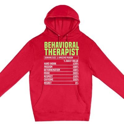 Behavioral Therapist Facts Analyst Behavior Tech Premium Pullover Hoodie