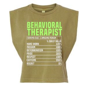 Behavioral Therapist Facts Analyst Behavior Tech Garment-Dyed Women's Muscle Tee