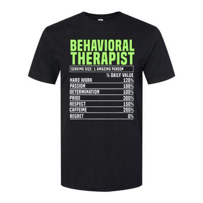 Behavioral Therapist Facts Analyst Behavior Tech Softstyle CVC T-Shirt