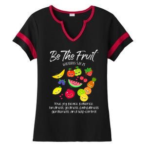 Be The Fruit Christian Verse Spirit Galatians Inspirational Ladies Halftime Notch Neck Tee