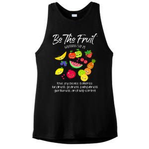 Be The Fruit Christian Verse Spirit Galatians Inspirational Ladies PosiCharge Tri-Blend Wicking Tank