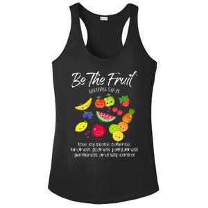 Be The Fruit Christian Verse Spirit Galatians Inspirational Ladies PosiCharge Competitor Racerback Tank