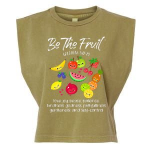 Be The Fruit Christian Verse Spirit Galatians Inspirational Garment-Dyed Women's Muscle Tee