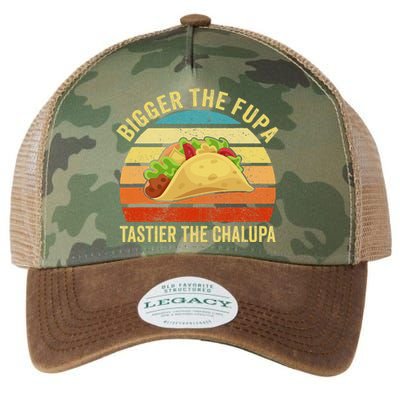 Bigger The Fupa Tastier The Chalupa Funny Legacy Tie Dye Trucker Hat