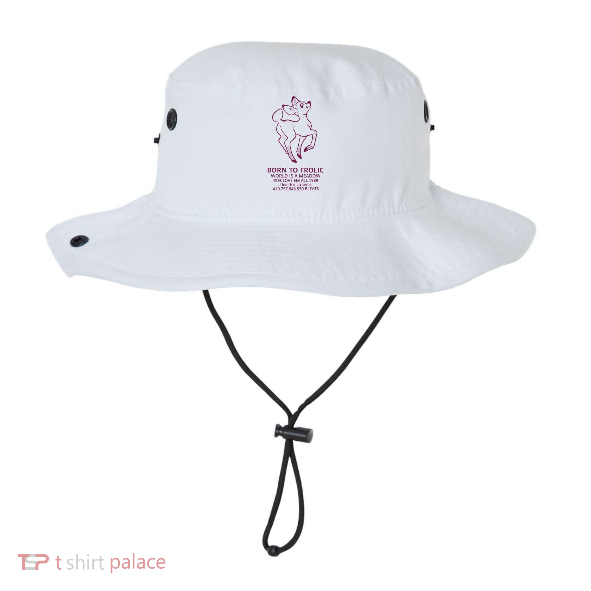 Born To Frolic World Is A Meadow Bucket Hat