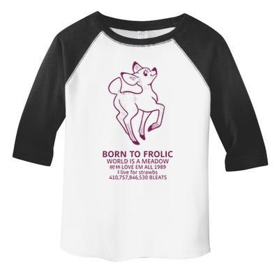 Born To Frolic World Is A Meadow Toddler Fine Jersey T-Shirt