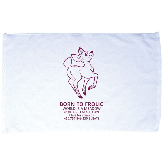 Born To Frolic World Is A Meadow Microfiber Hand Towel