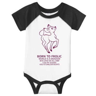 Born To Frolic World Is A Meadow Infant Baby Jersey Bodysuit