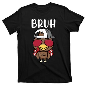 Bruh Thanksgiving Funny Turkey T-Shirt