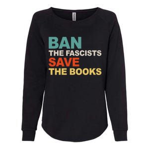 Ban The Fascists Save The Books Funny Trending Womens California Wash Sweatshirt