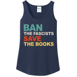 Ban The Fascists Save The Books Funny Trending Ladies Essential Tank