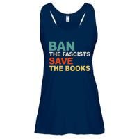 Ban The Fascists Save The Books Funny Trending Ladies Essential Flowy Tank