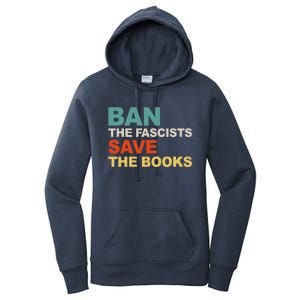 Ban The Fascists Save The Books Funny Trending Women's Pullover Hoodie