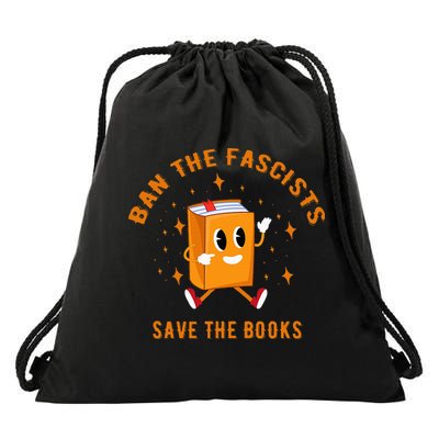 B.A.N The F.A.S.C.I.S.T.S Save The Books Drawstring Bag