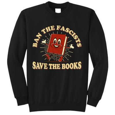Ban The Fascists Save The Books Retro Sweatshirt