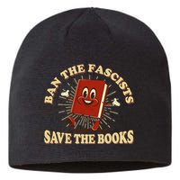 Ban The Fascists Save The Books Retro Sustainable Beanie