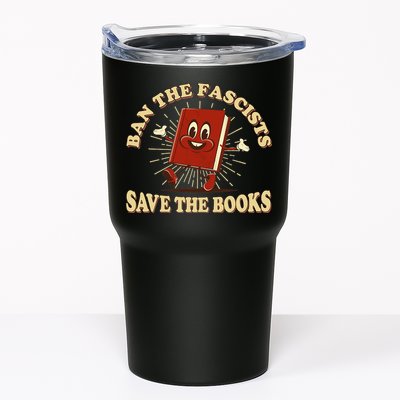Ban The Fascists Save The Books Retro Tumbler