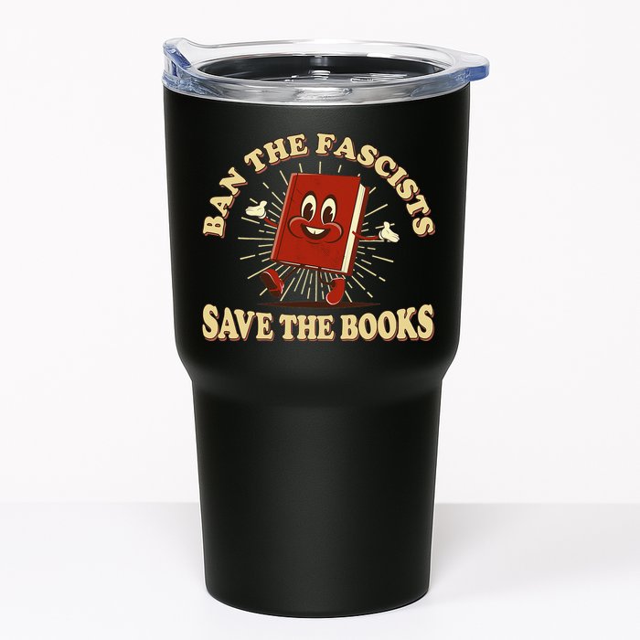 Ban The Fascists Save The Books Retro Tumbler