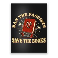 Ban The Fascists Save The Books Retro Poster