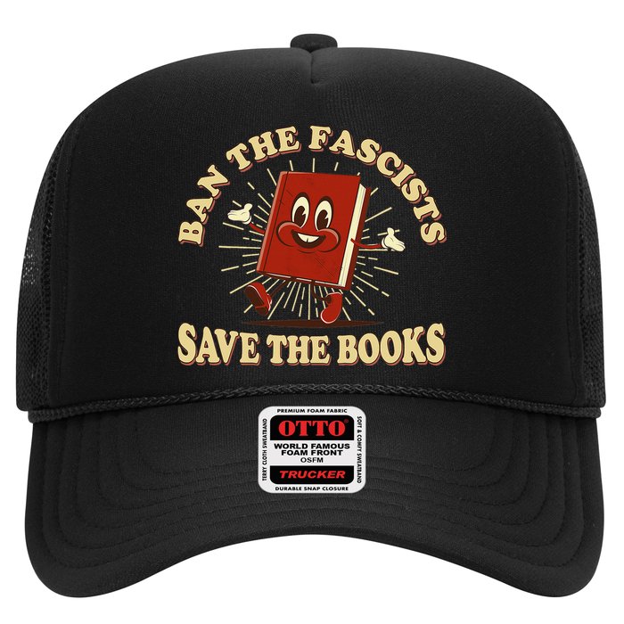 Ban The Fascists Save The Books Retro Trucker Hat