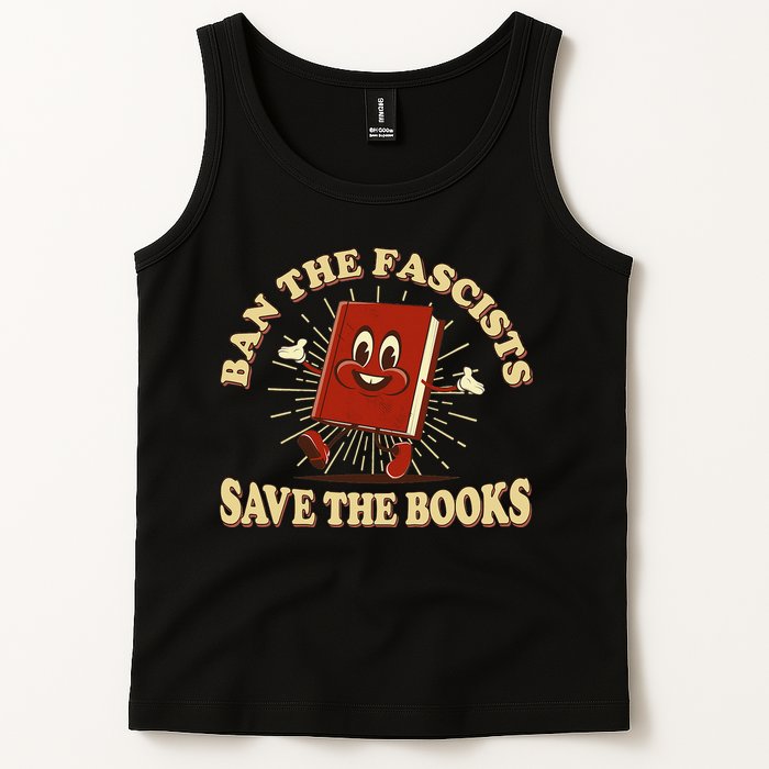 Ban The Fascists Save The Books Retro Tank Top