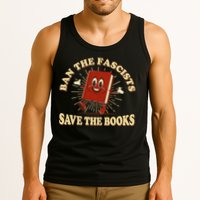Ban The Fascists Save The Books Retro Tank Top