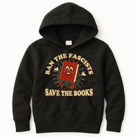 Ban The Fascists Save The Books Retro Kids Hoodie