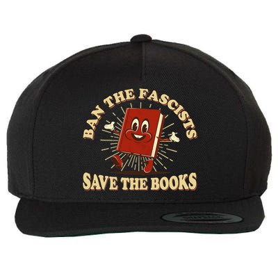 Ban The Fascists Save The Books Retro Wool Snapback Cap