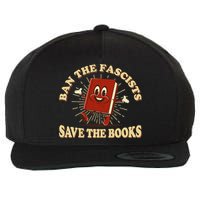Ban The Fascists Save The Books Retro Wool Snapback Cap