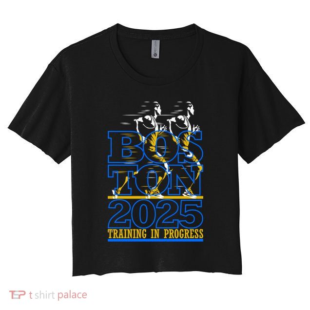 Boston Training For The Annual Race 2025 Marathon Gift Crop Top