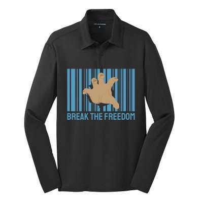 Break The Freedom Silk Touch Performance Long Sleeve Polo