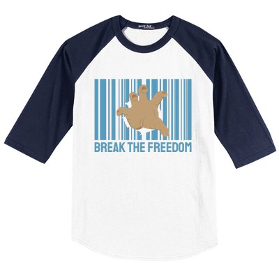 Break The Freedom Baseball Sleeve Shirt