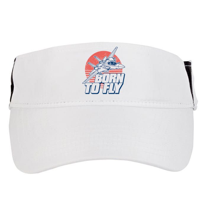 Born To Fly Fighter Jet Plane Airplane Adult Drive Performance Visor