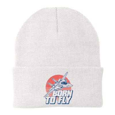 Born To Fly Fighter Jet Plane Airplane Knit Cap Winter Beanie