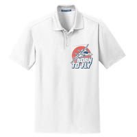 Born To Fly Fighter Jet Plane Airplane Dry Zone Grid Polo