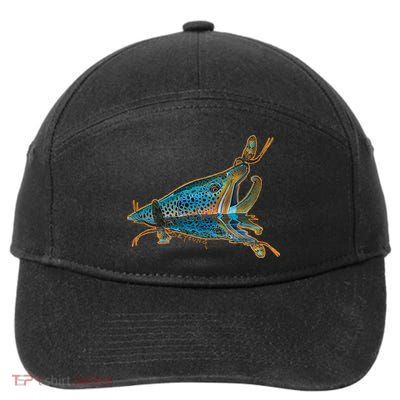Brown Trout Fishing Emigrant Riser Fly Fishing 7-Panel Snapback Hat
