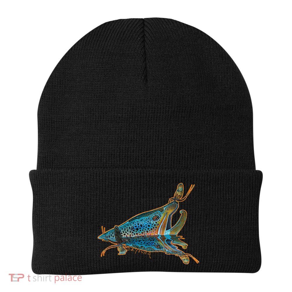 Brown Trout Fishing Emigrant Riser Fly Fishing Beanie