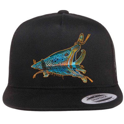 Brown Trout Fishing Emigrant Riser Fly Fishing Flatbill Hat