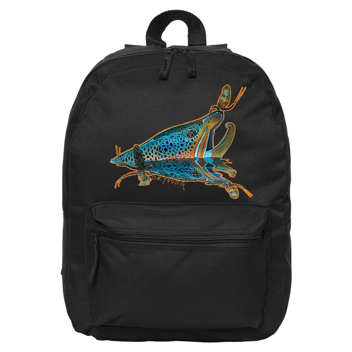 Brown Trout Fishing Emigrant Riser Fly Fishing 16 in Basic Backpack