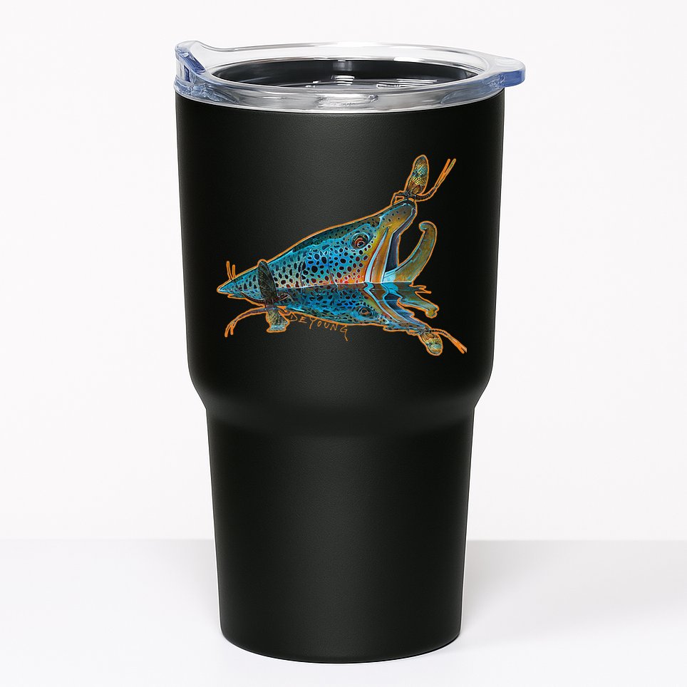 Brown Trout Fishing Emigrant Riser Fly Fishing Tumbler