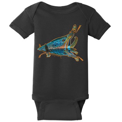 Brown Trout Fishing Emigrant Riser Fly Fishing Baby Bodysuit