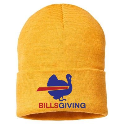 Billsgiving Turkey Football Gift Football Fan Sustainable Knit Beanie