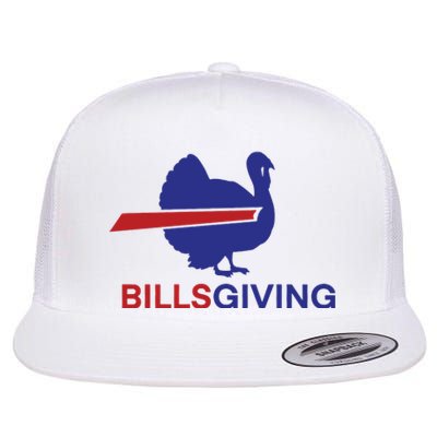 Billsgiving Turkey Football Gift Football Fan Flat Bill Trucker Hat